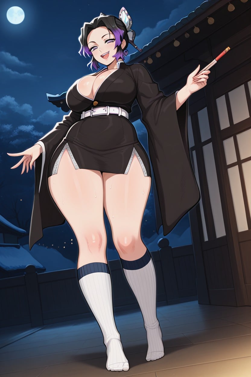 Wide Angle, Perfect Figure, Cleavage Hentai AI Porn