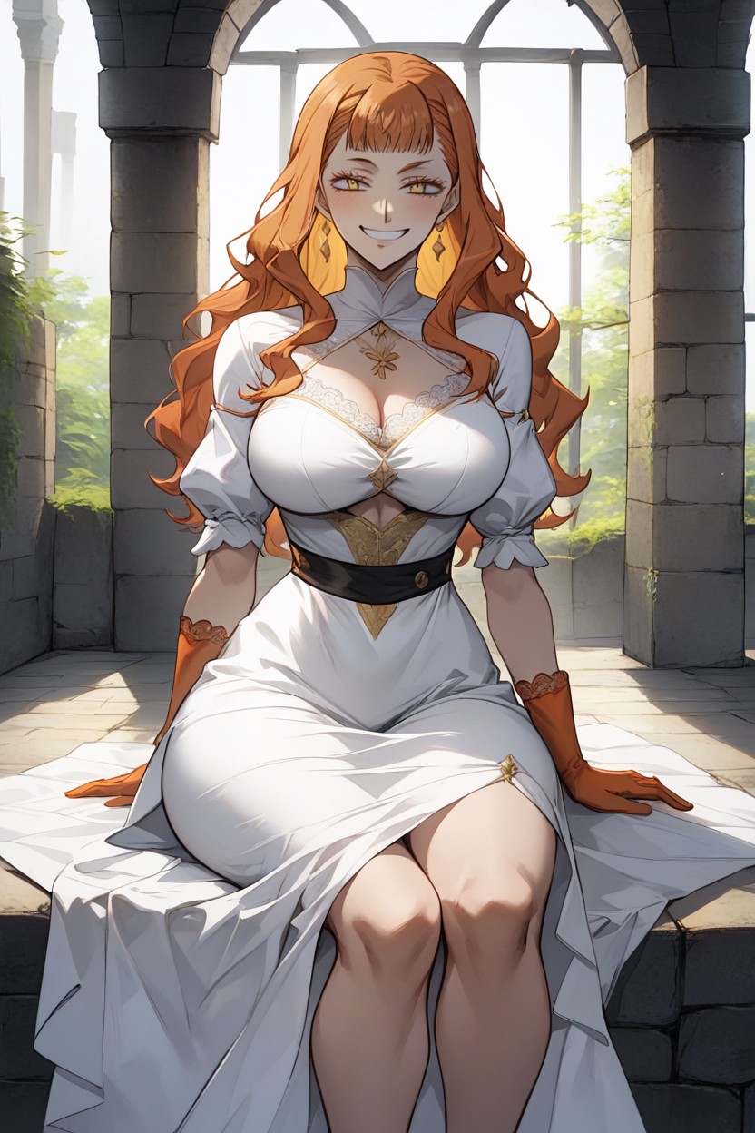 Under Boobs, A Tender Gaze, Waist Shot Hentai AI Porn