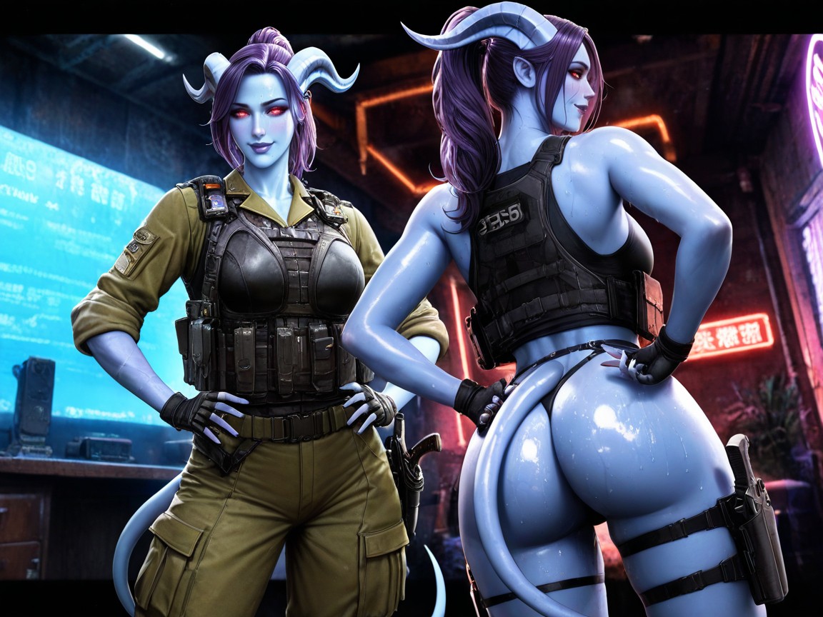 Medium Breasts, Draenei From World Of Warcraft, Oda Non Art Style Hentai AI Porn