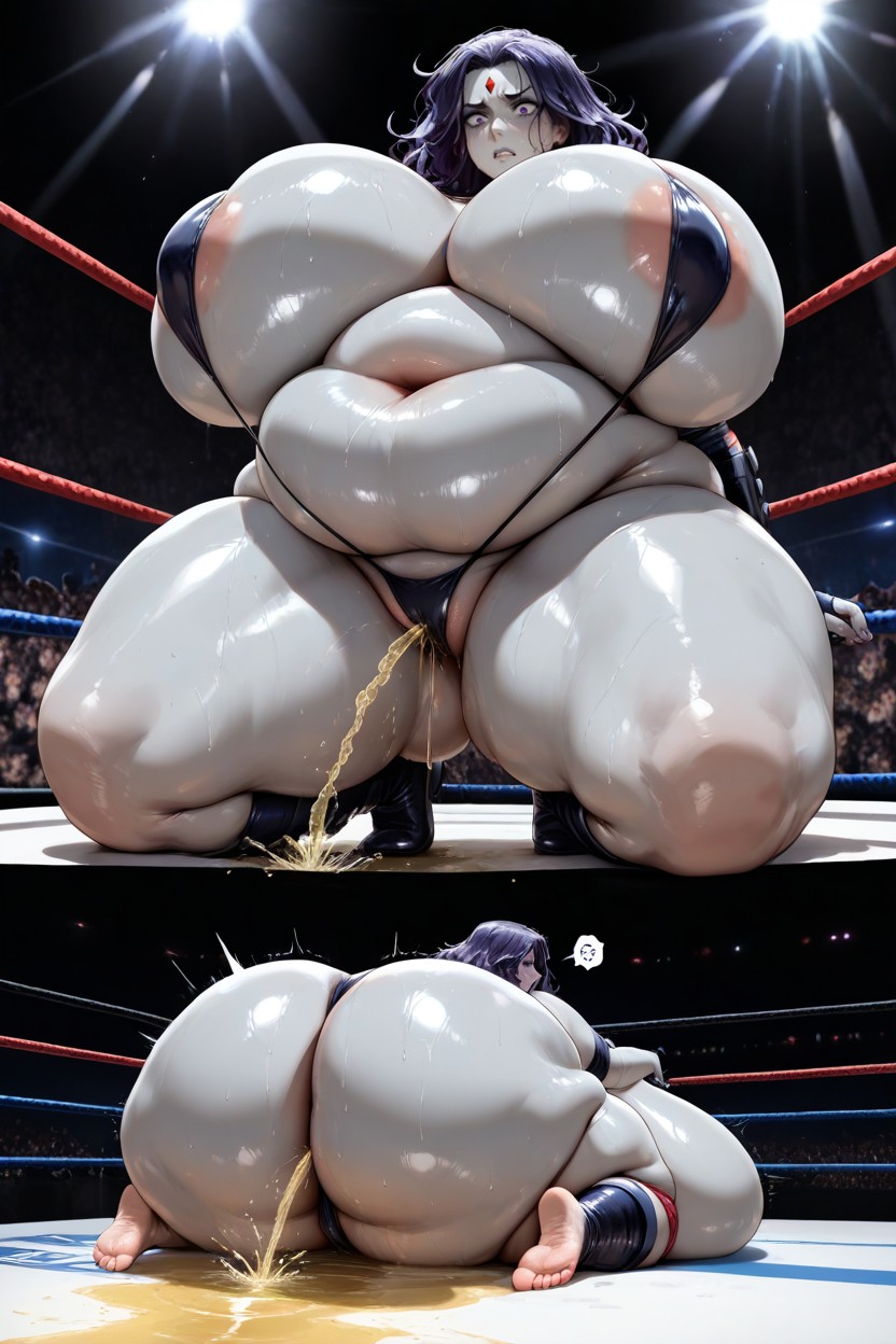 Multiple Views, Grey Skin, Massive Belly Hentai AI Porn