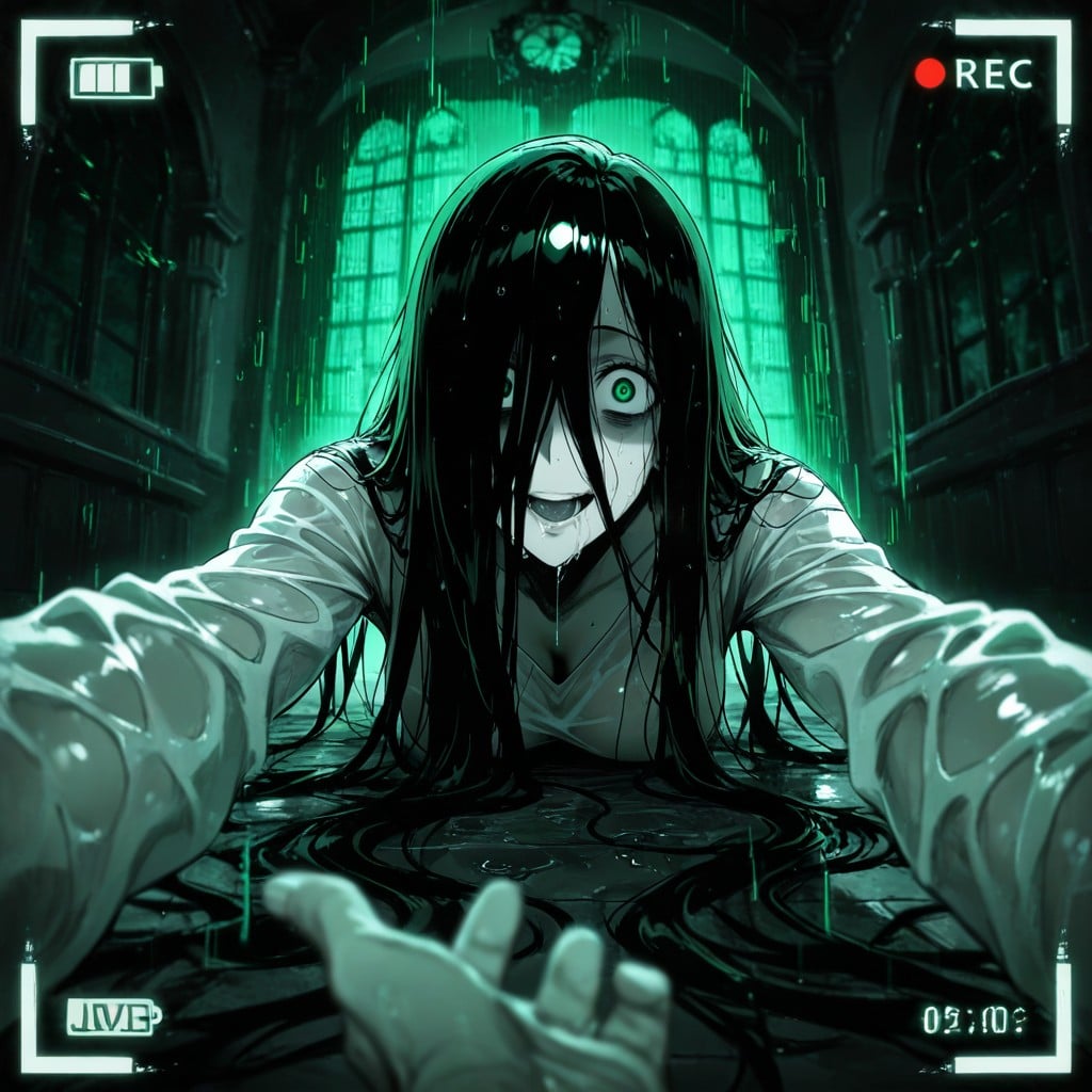 Green Monochrome, Camera Flash, Camera View Hentai AI Porn