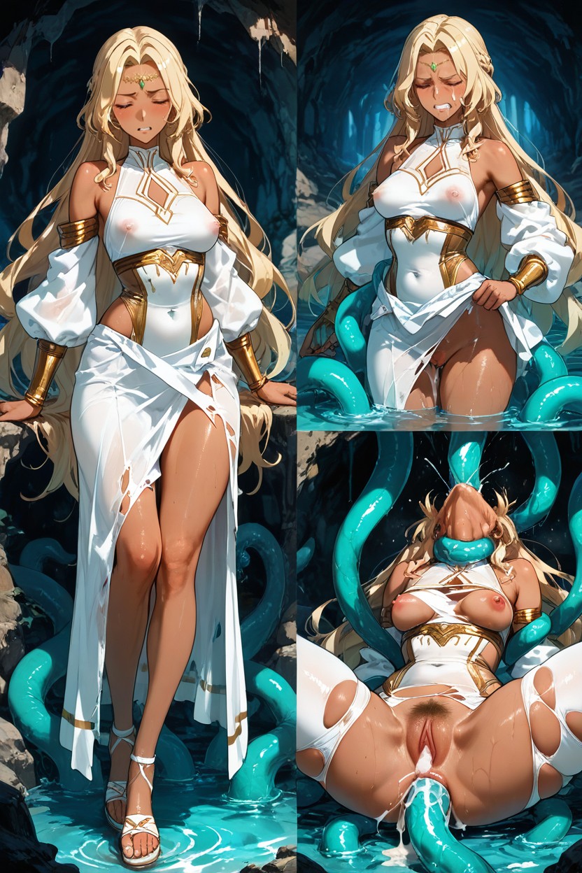 Hyper Tall, Skinny, Torn Apart Outfits Hentai AI Porn