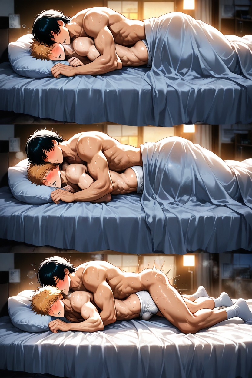 Messy Room, Body Steam, Sweating 게이 AI 포르노