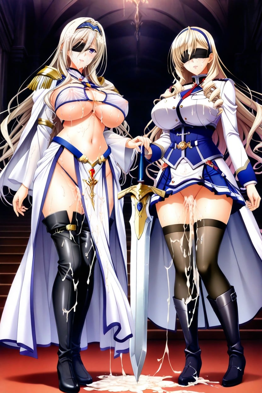 Maximum Cum, Huge Amount Of Cum, Mouth Cum Everywhere Hentai AI Porn