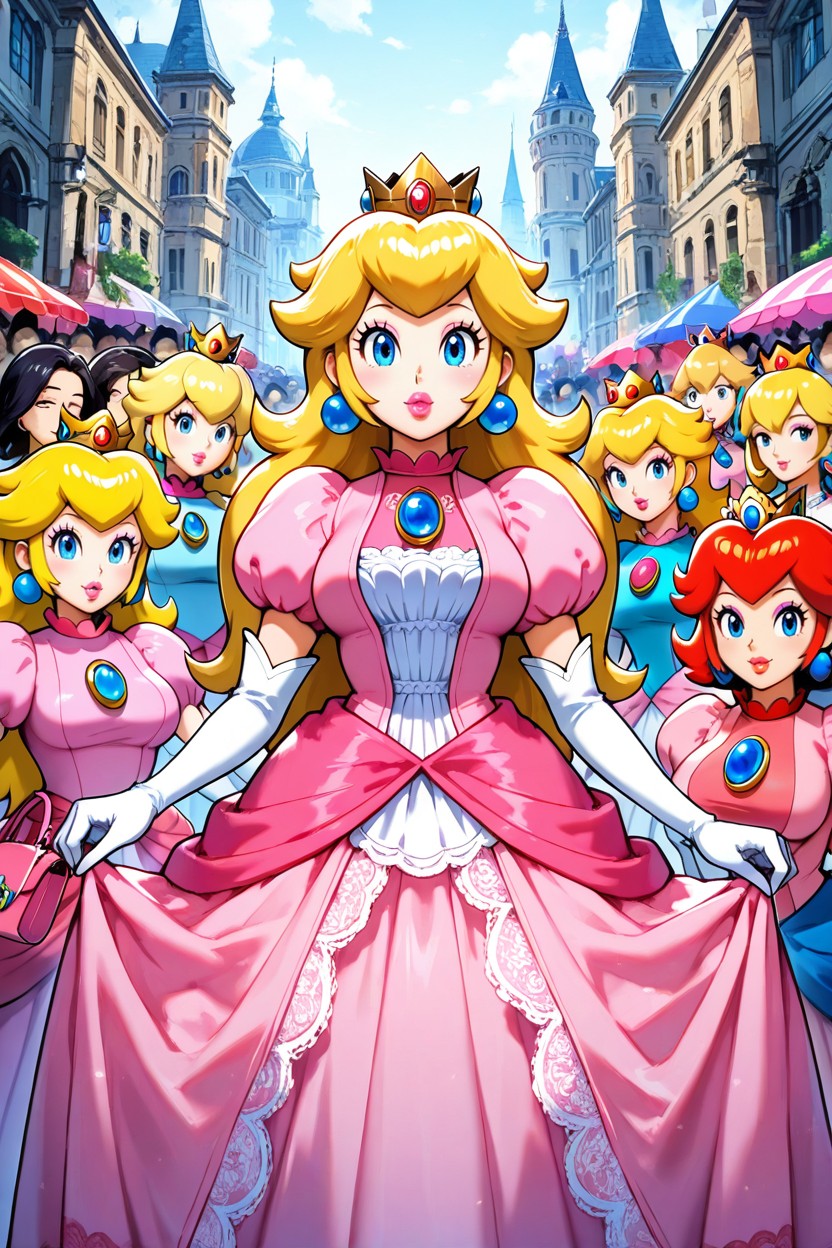 Large Eyes, Everyone Is Princess Peach, Eyeshadow Porno IA