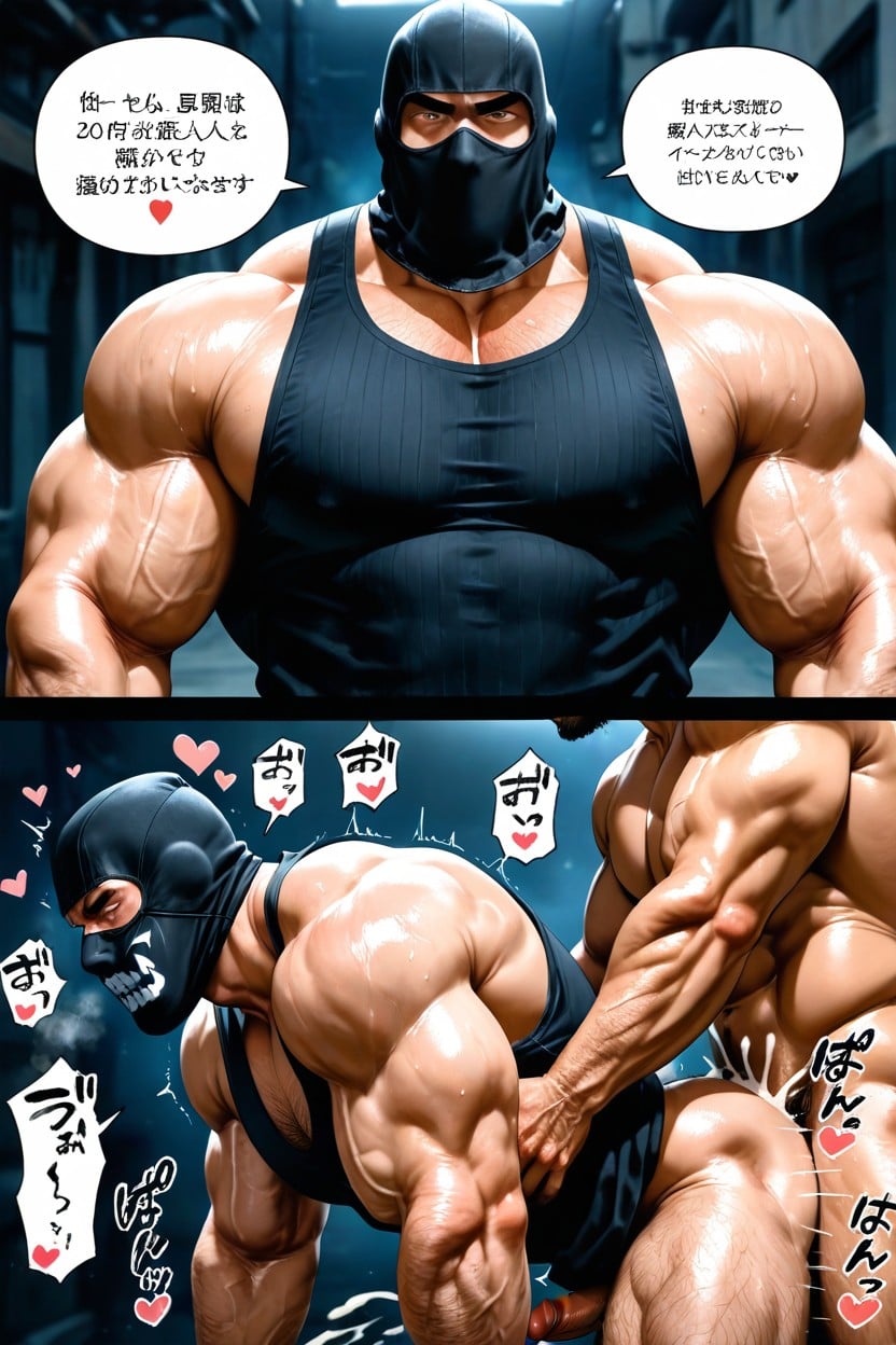 Ultra Detailed, Speech Bubble, Sound Effect Porno gay IA