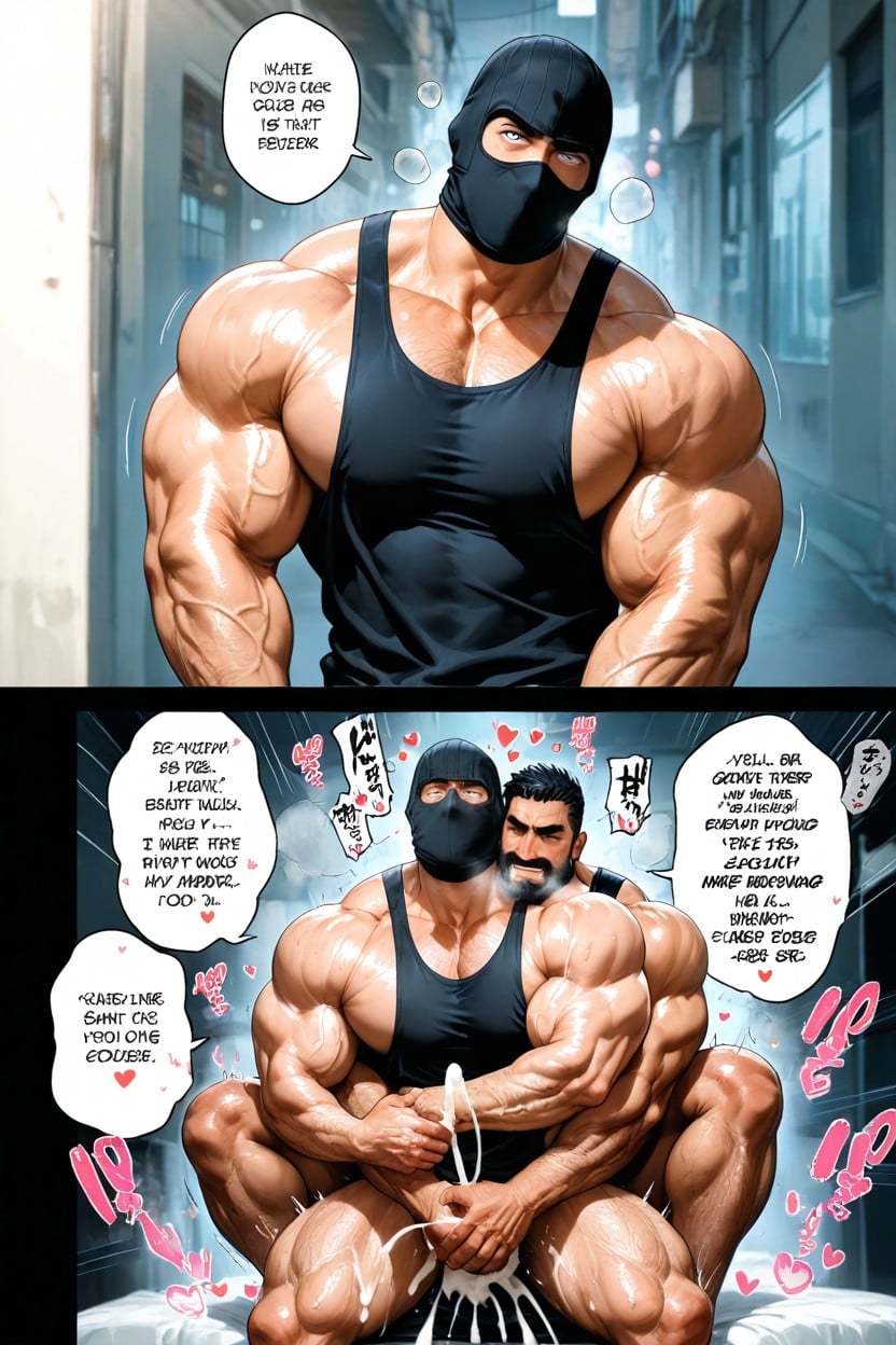 25+, Man Fucking Man From Behind, Sex Comic KI Schwulenporno