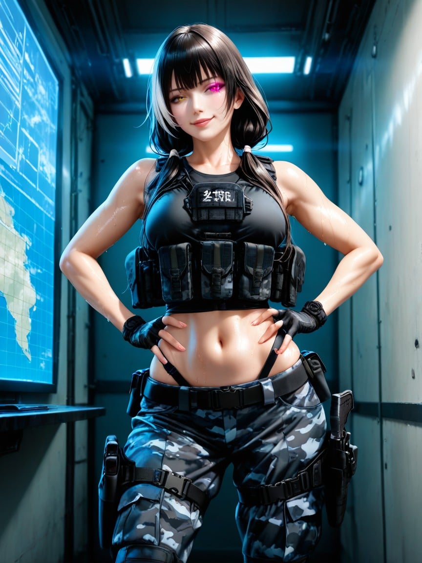 Sweaty Skin, No Male, No Man Hentai AI Porn