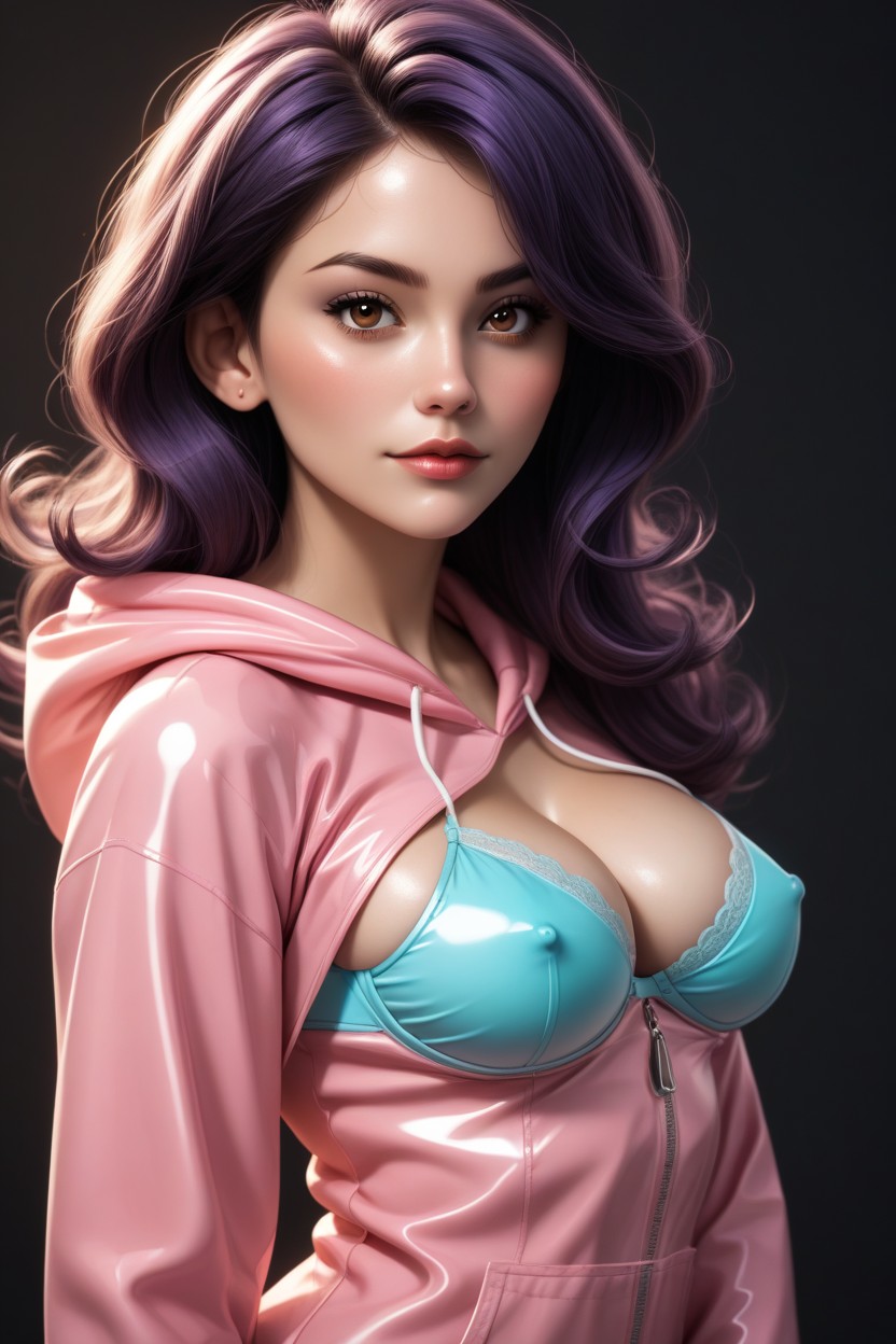 No Background, 25+, Shiny Skin Shemale AI Porn
