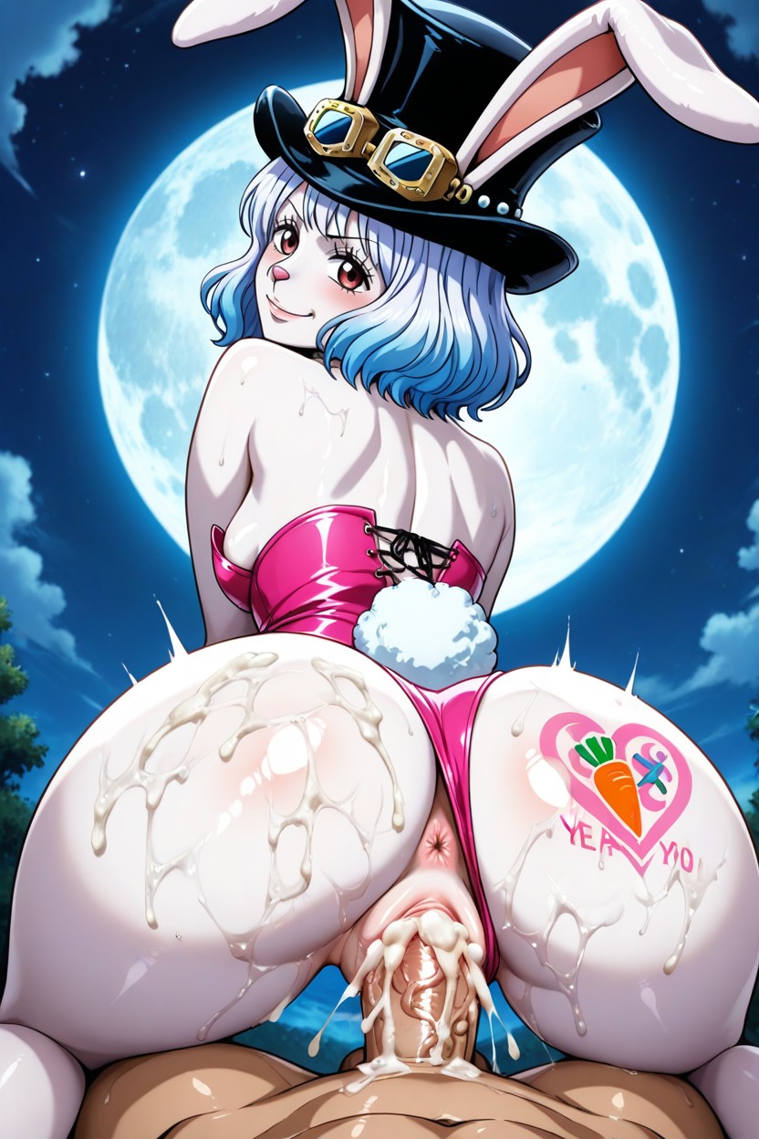 White Furry Body, Kurojiya Art Style, Tilt Forward Hentai AI Porn