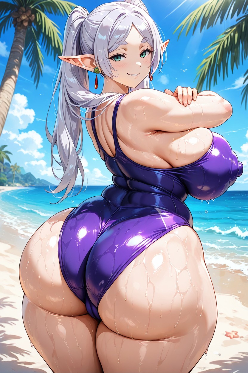 Toned Thighs, Skinny, Extremely Snacthed Waist AI Porn