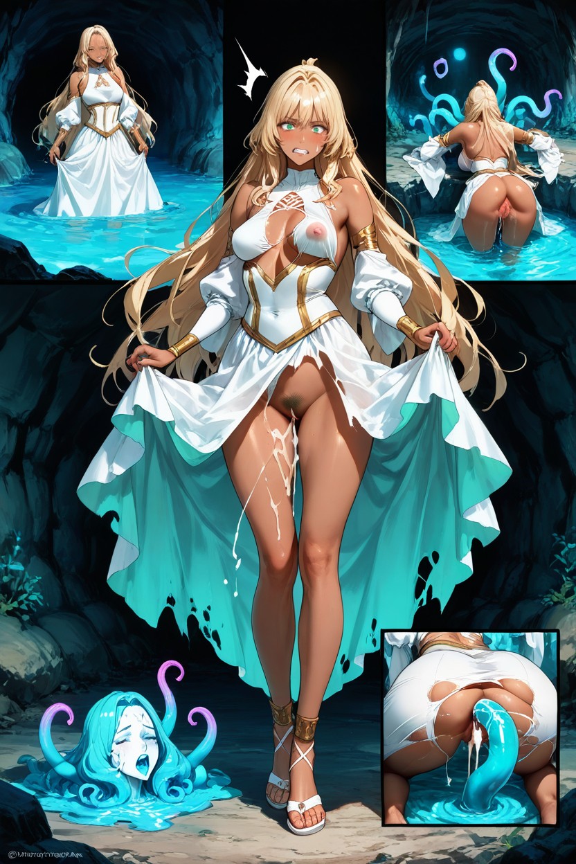 Sandals, She Struggles, Vaginal Hentai AI Porn