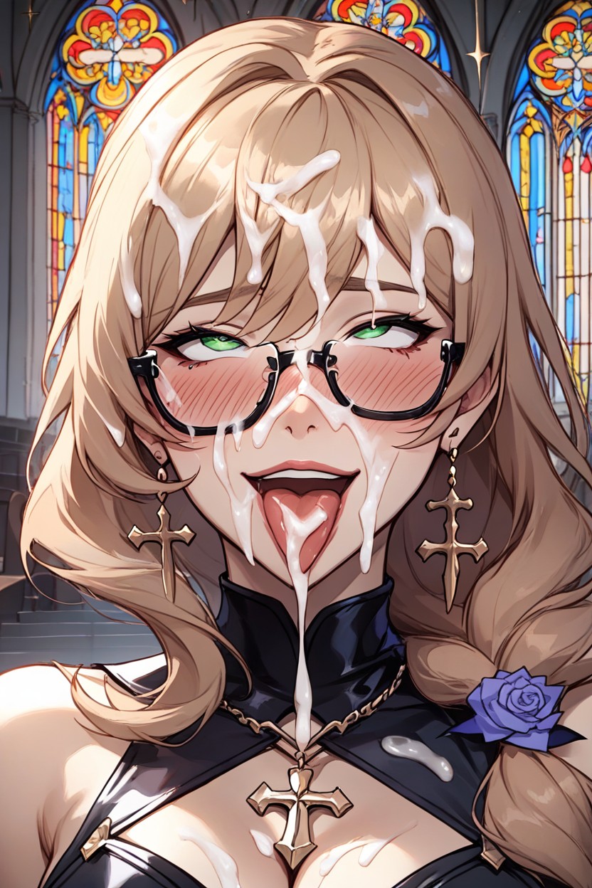 Blushing, Ahegao, Happy AI Porn