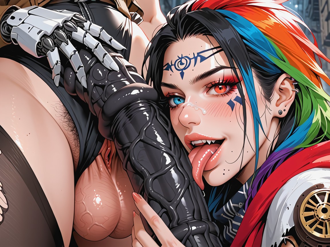 Selfblowjob, Harness, Armpit Hair Hentai AI Porn