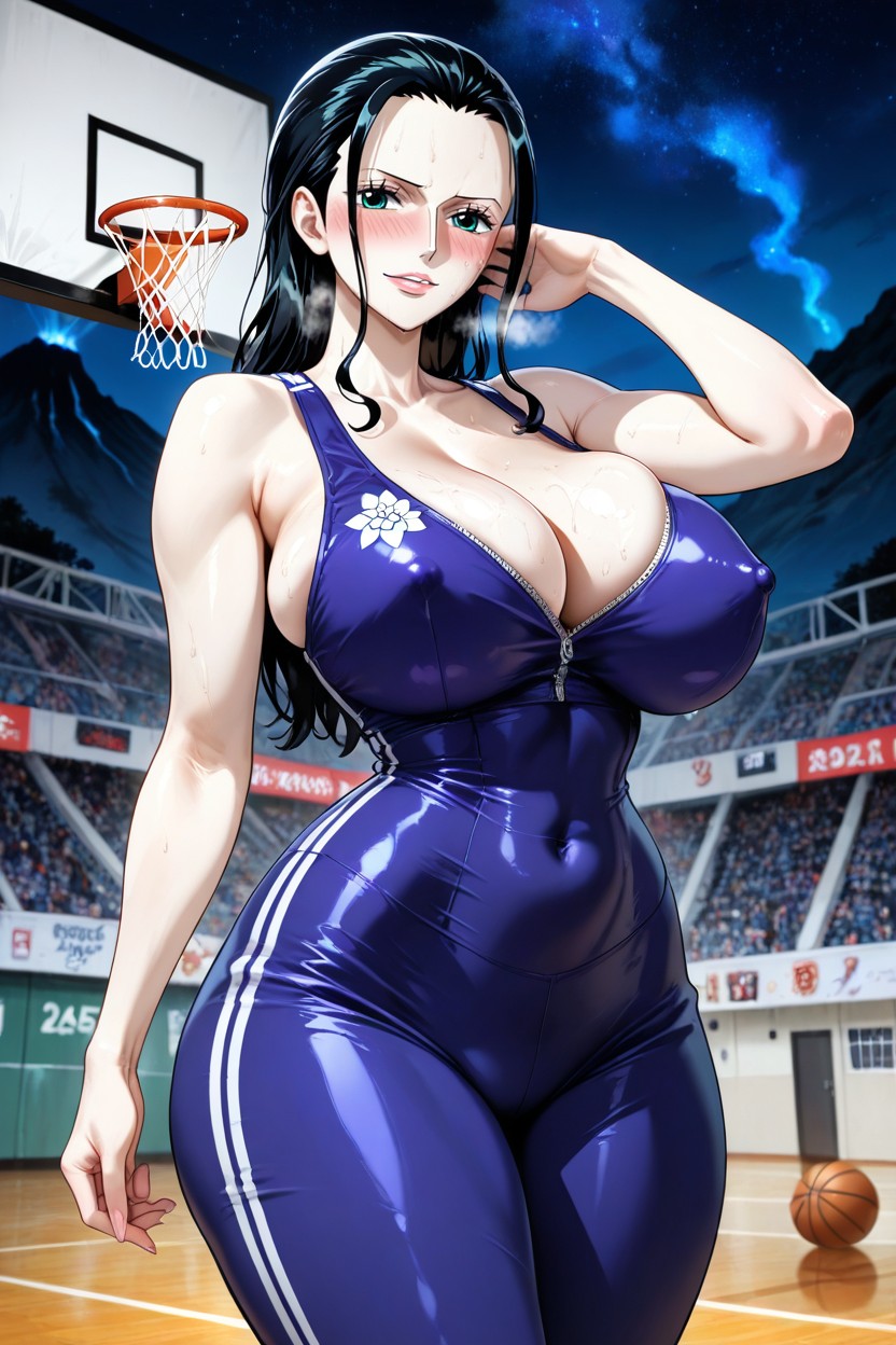 Wide Hips, Wearing Tight, Perfect Waist Hentai AI Porn