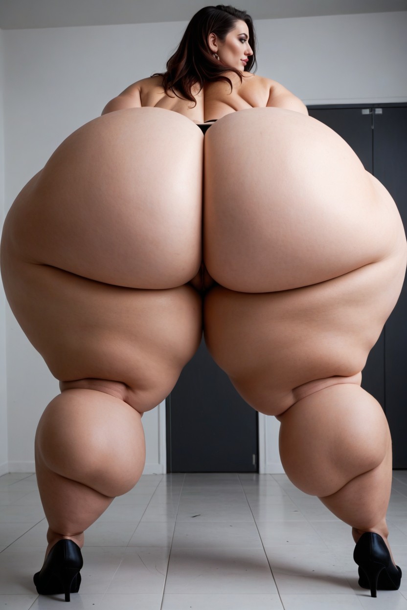 Extreme Fat Upper Thighs, 1 Person, Ussbbw Lower Body AI Porn
