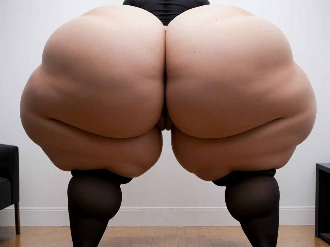 Hyper Massive Gigantic Thighs, Hips And Thighs So Wide They Fill The Width Of The Image, Fat Pussy Porno IA