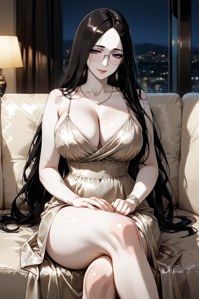 Gentle Natural Light From Left Emphasizing Curves, Retsu Unohana, Lovely Face Expression Hentai AI Porn
