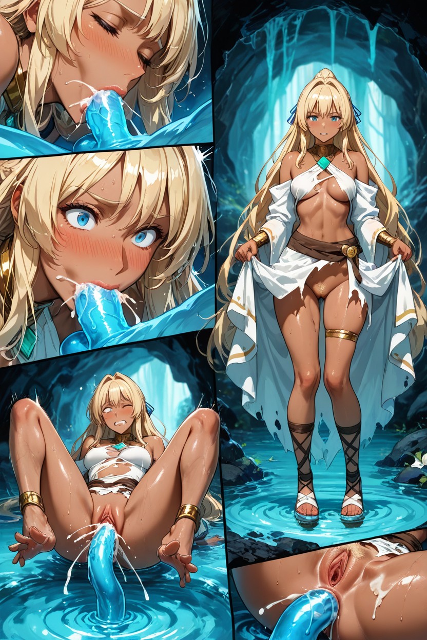 Faithful White Tribal Outfit, Double Penetrations, Skinny Hentai AI Porn