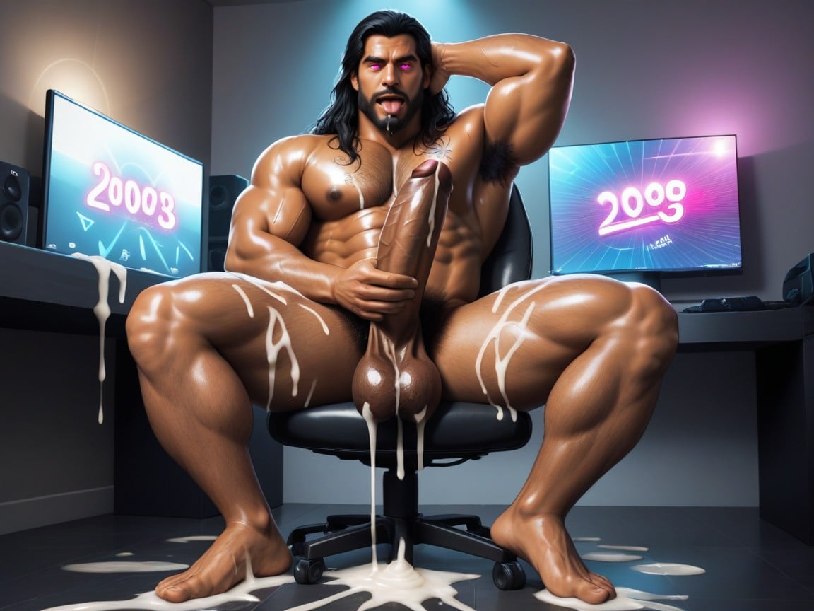 Naked, Male Aladdin, Massive Balls Porno IA Gay