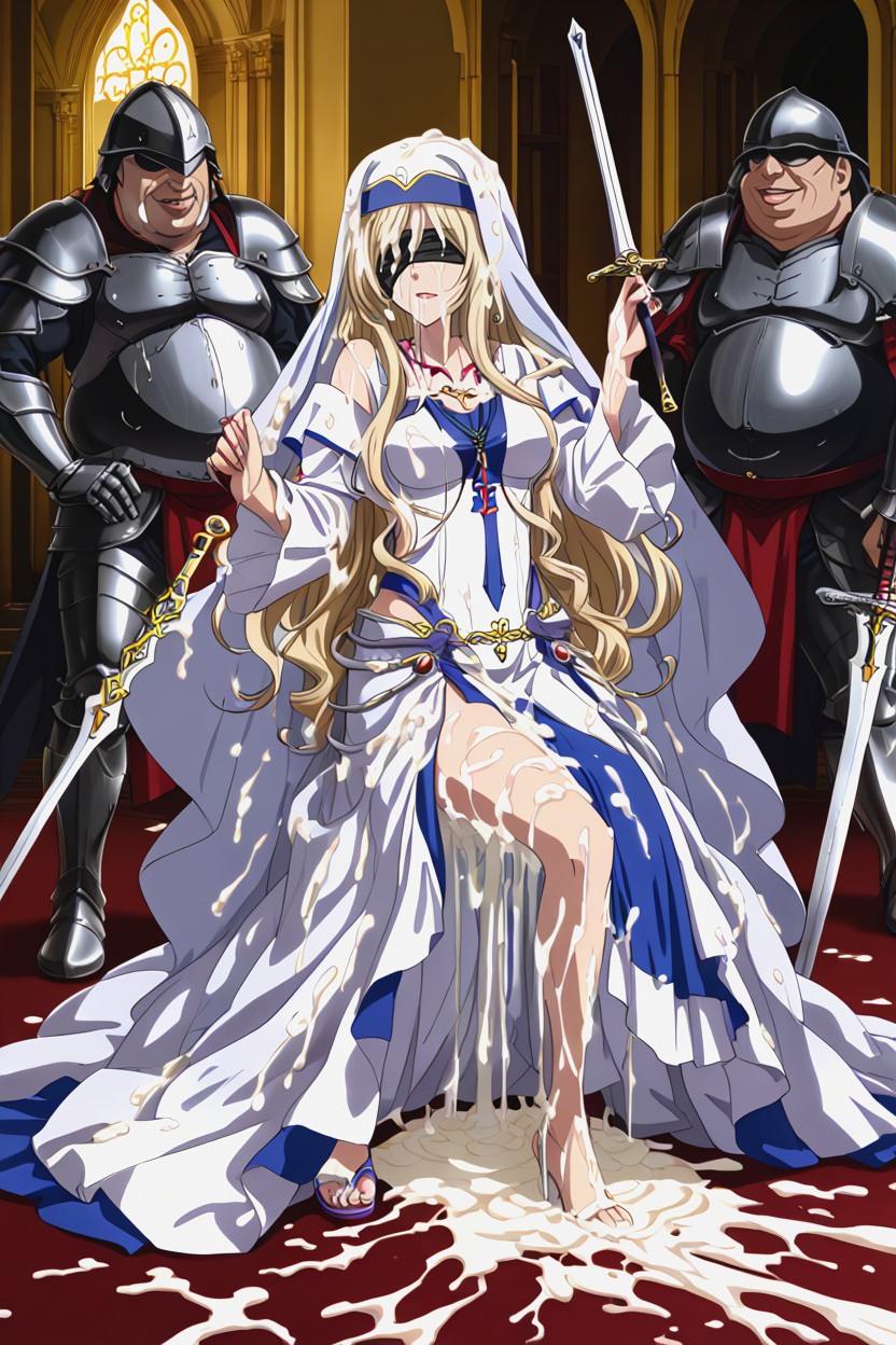 Cum Covered, Bare Breasts, Beautiful Hentai AI Porn