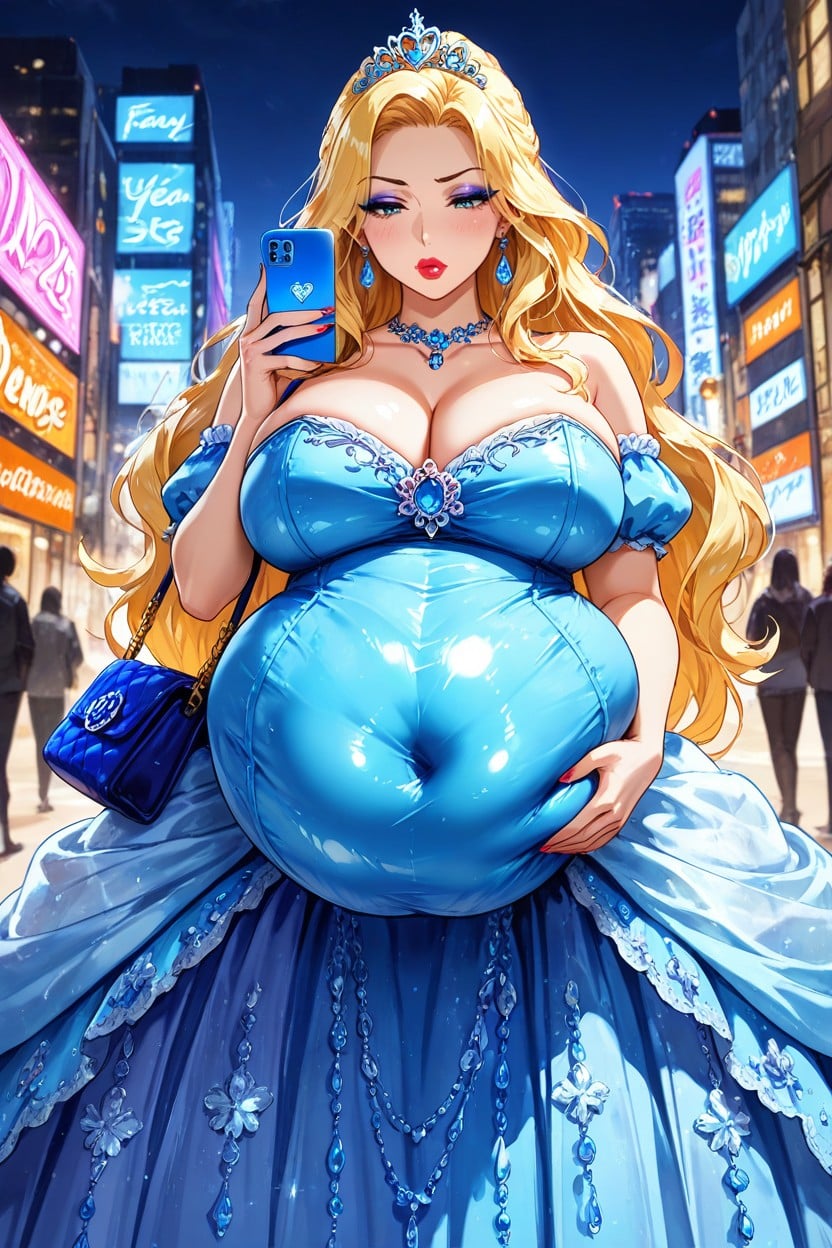 Bulging Belly, Solo, Extremely Expensive Clothing AI Porn