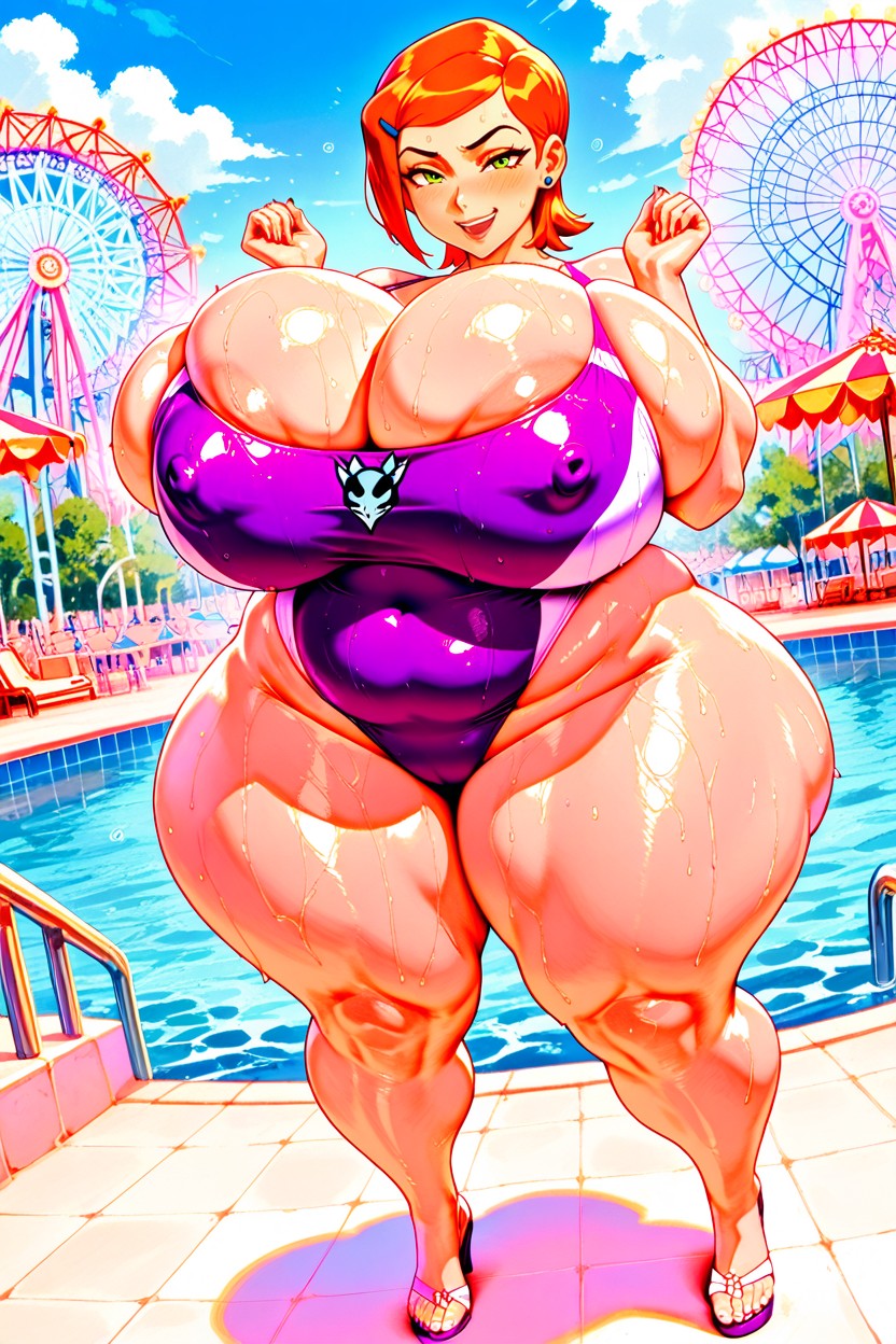 Clear Colors, Front View, Extremely Horny Face AI Porn