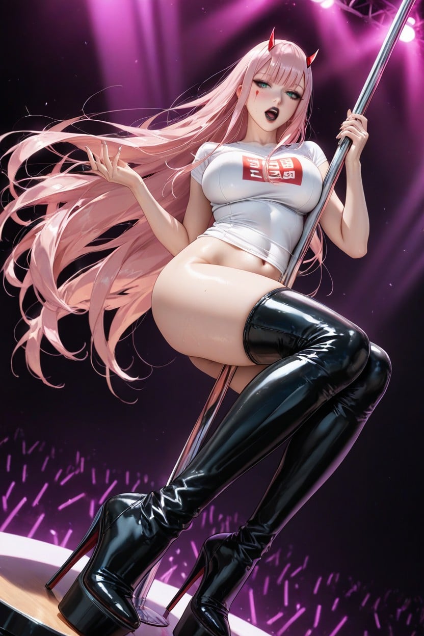 Model, Front View, Stripper Pole Hentai AI Porn
