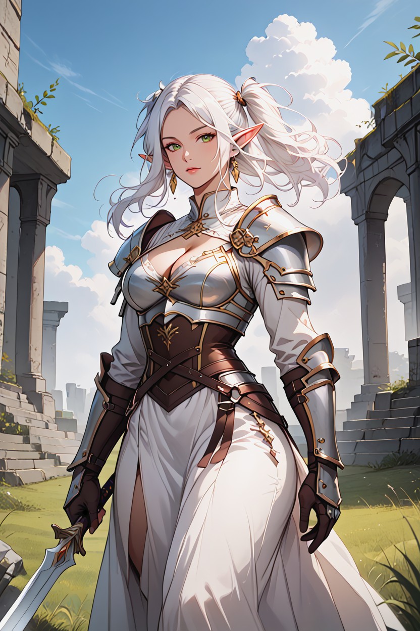 Detailed Face, Armor Gloves, Unique Accessories AI Porn