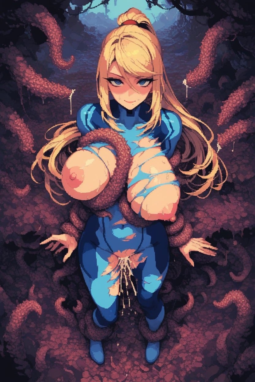 Large Round Eyes, Tentacle Fucking, Vaginal Penetration Hentai AI Porn