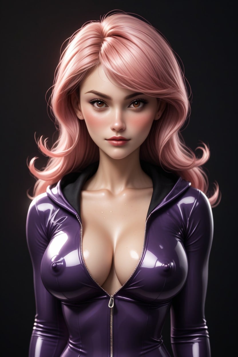 Cute, Cleavage, Boobs Close Up Shemale AI Porn
