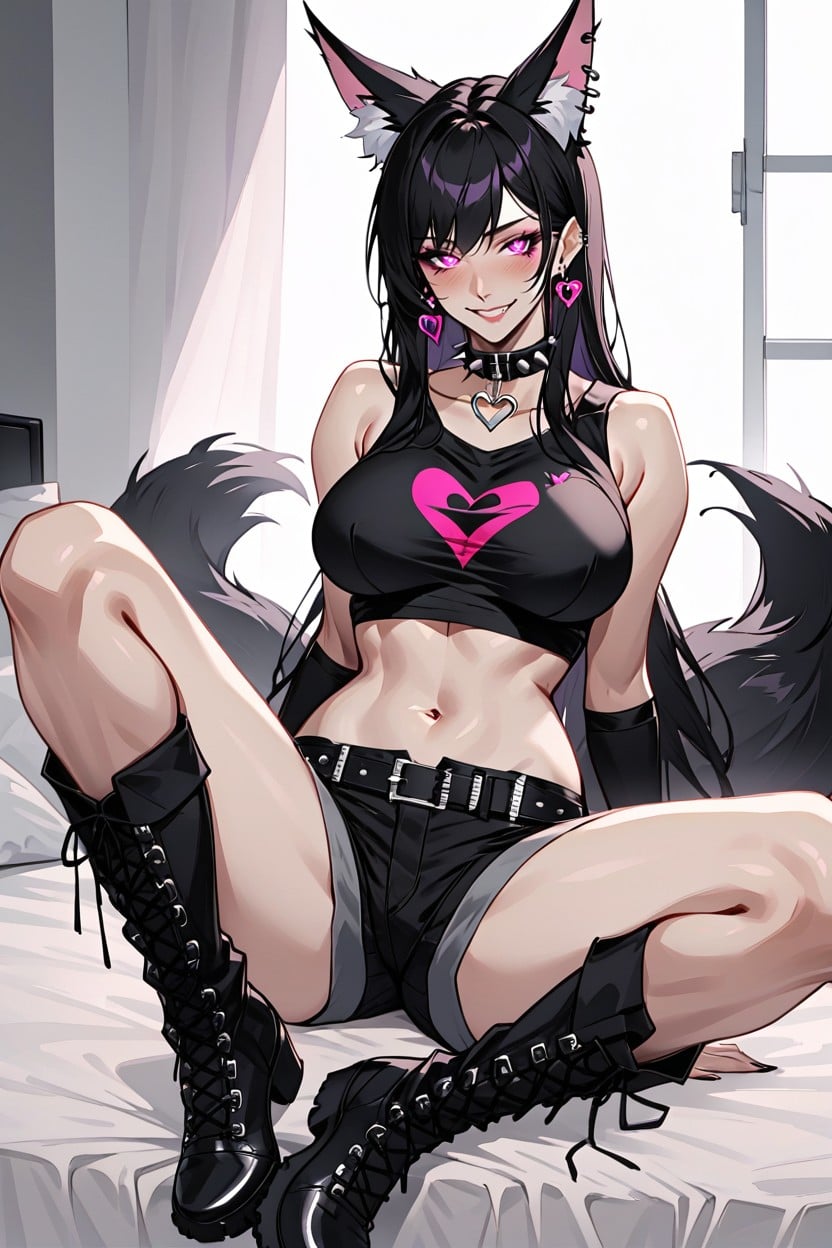 Boots, Fox Tail, Fox Woman AI Porn