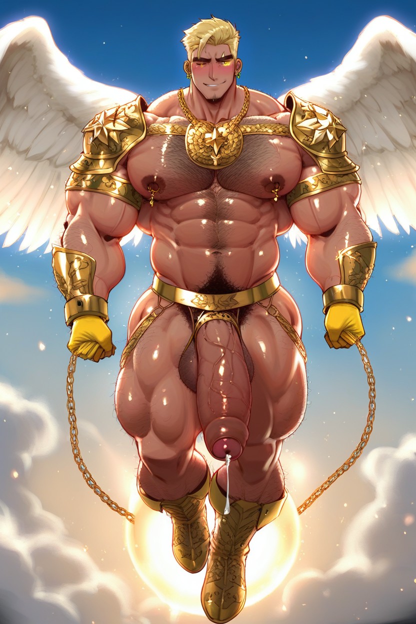 Heaven, Uncut Cock, Golden Harness Porno IA Gay
