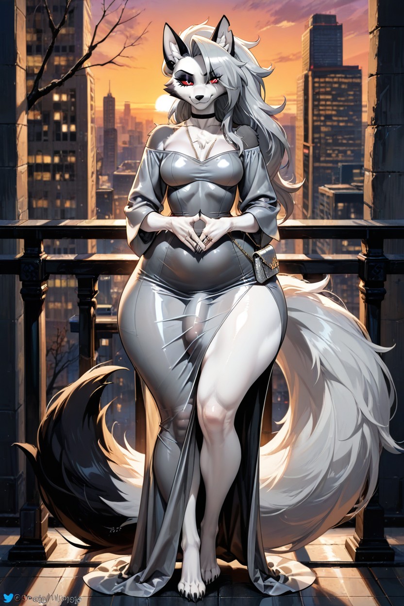 Seductive Gaze, Erect Penis Under Clothing, Paws Hentai AI Porn