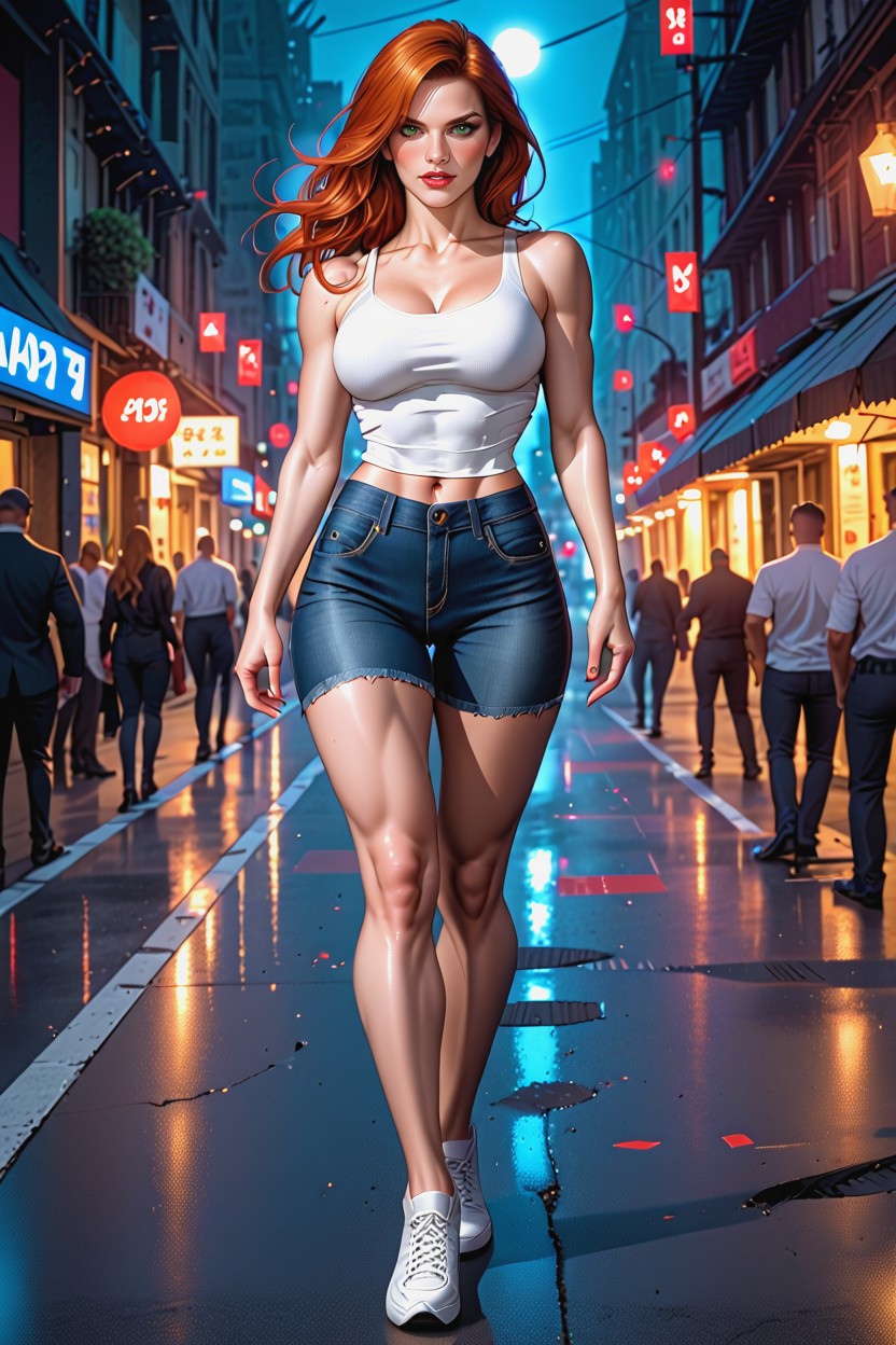 Mary Jane Watson, Embarrassed, Coloured Hentai AI Porn