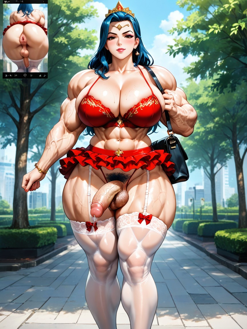 Muscular Veins, Very Muscular, Standing Hentai AI Porn