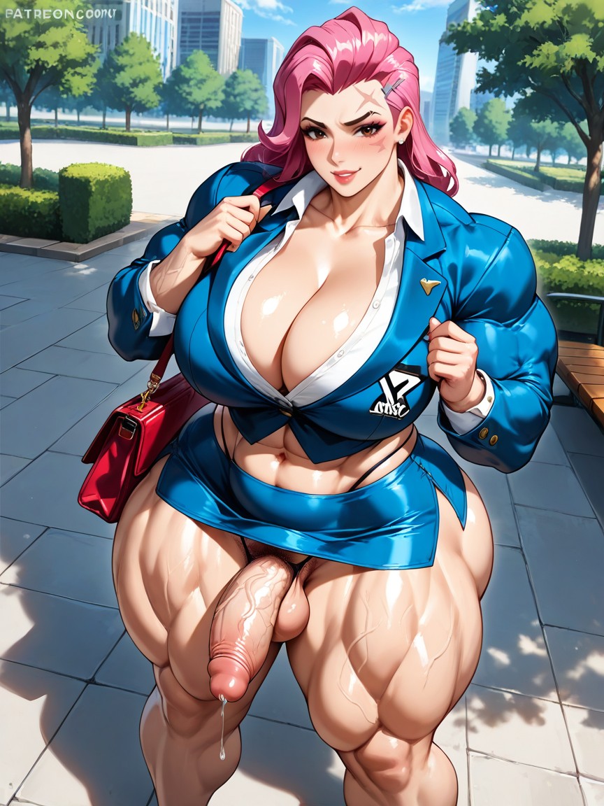 G-string, Public Hair, Hyper Ass Hentai AI Porn