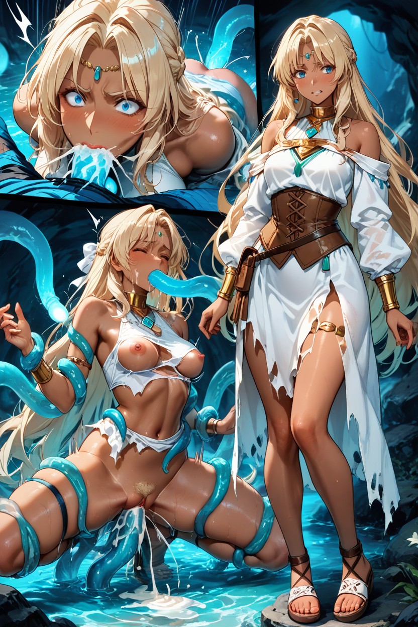 Lily Ramses Futaba, Convulsions, Blue Eyes Hentai AI Porn