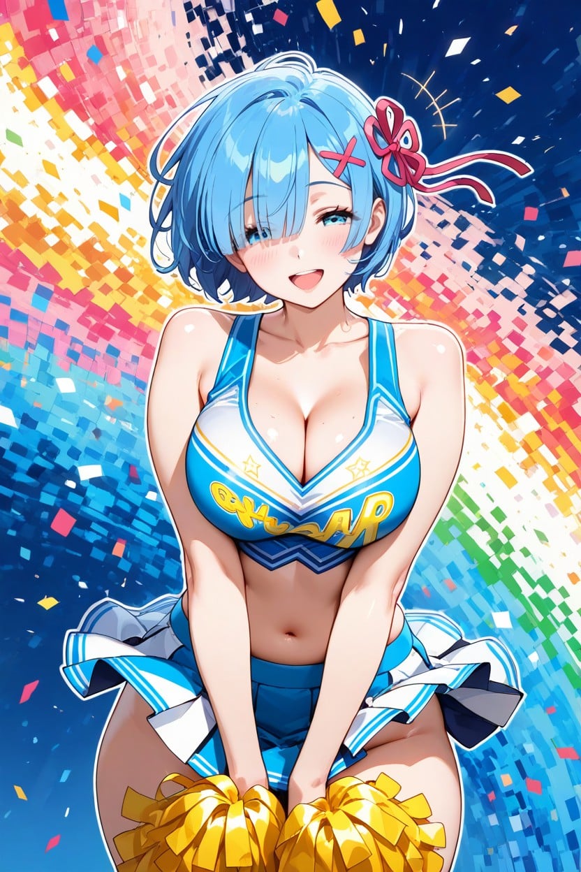 Rem, Cheerleader, 25+ Hentai AI Porn