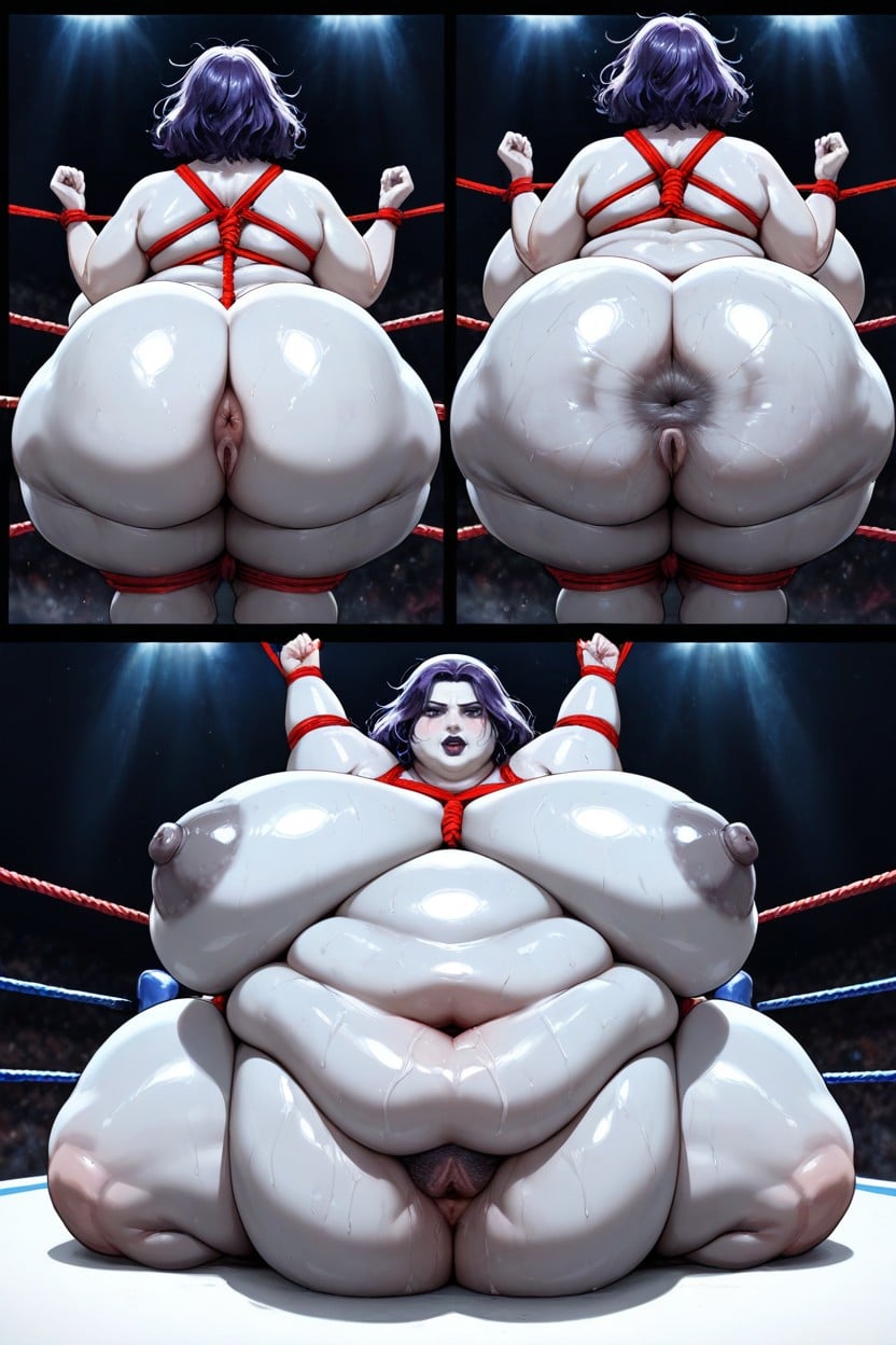 Weight Gain, Immobile, Enormous Belly Hentai AI Porn
