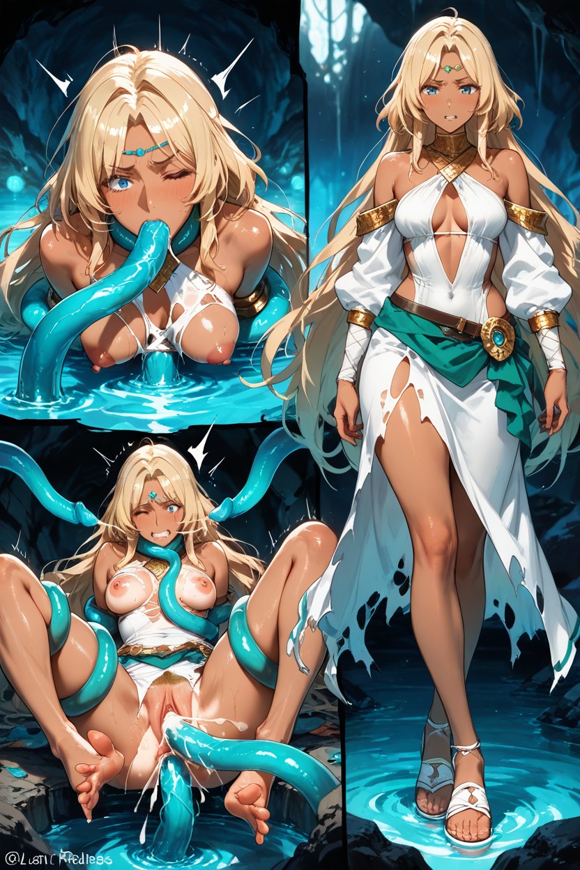 Struggles, Soft Realism, Blue Eyes Hentai AI Porn