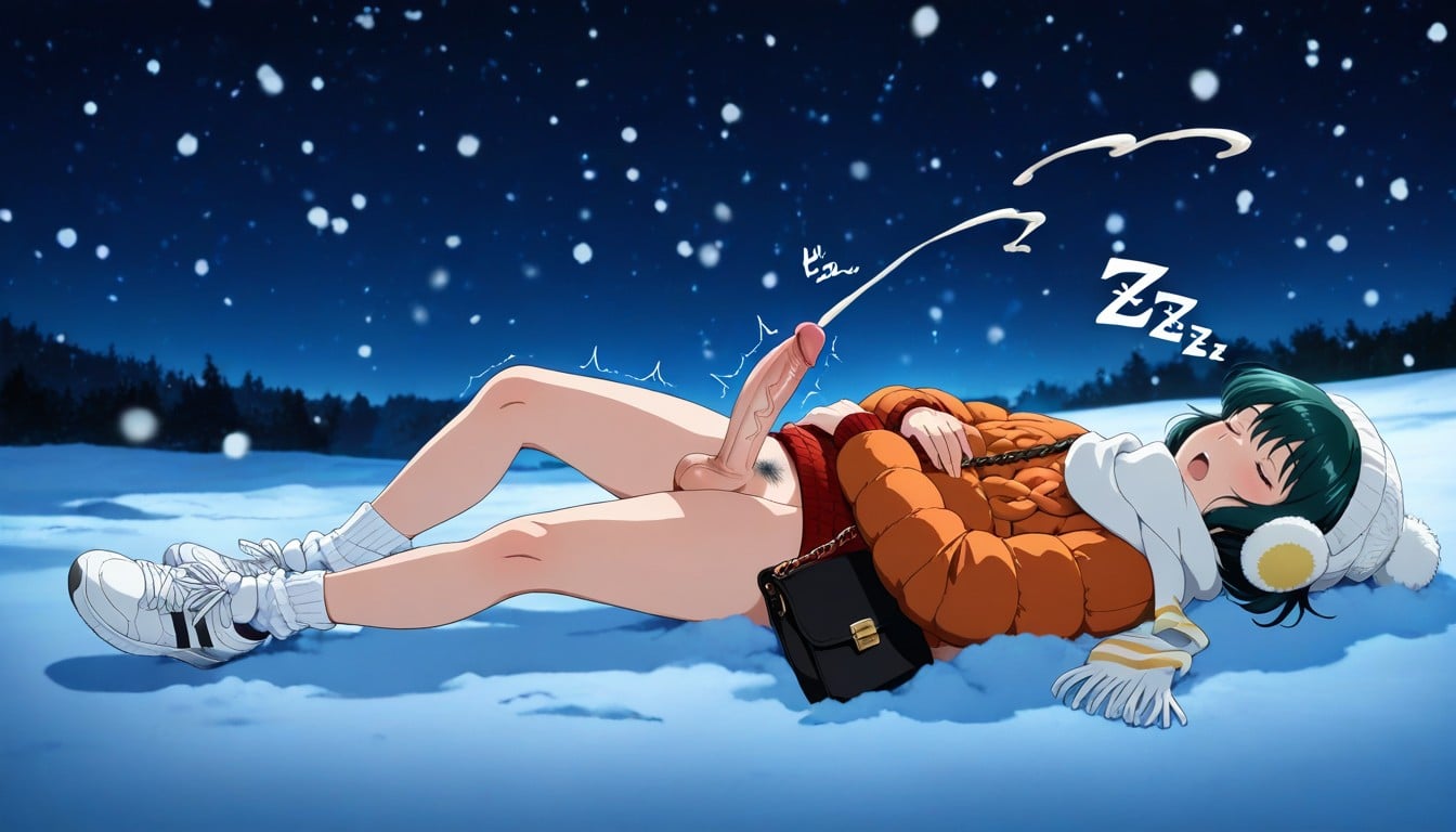 Pretty Penis, Twitching Penis, Femboychested Hentai AI Porn