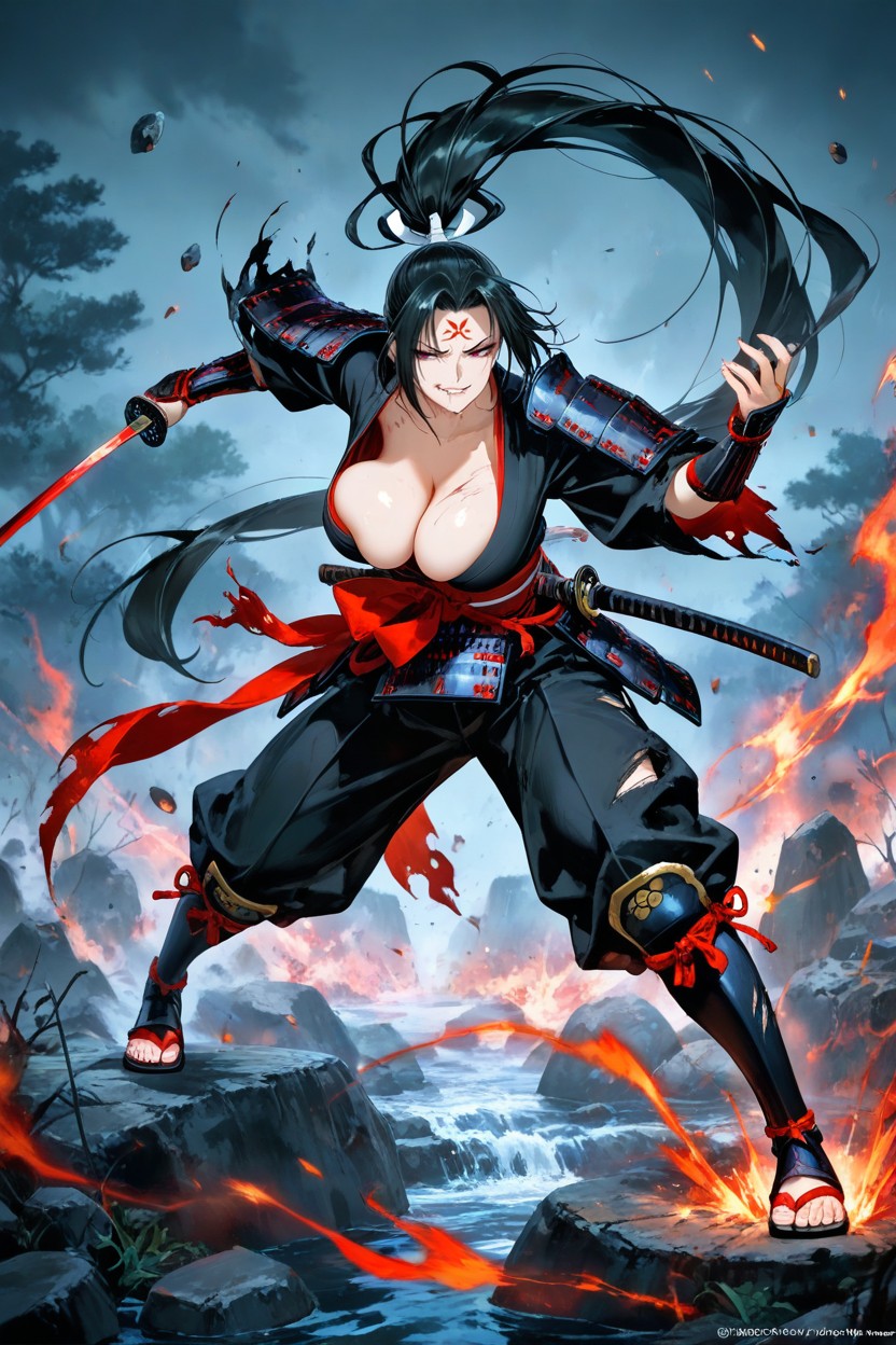 +, Full Body View, Torn Clothes Hentai AI Porn
