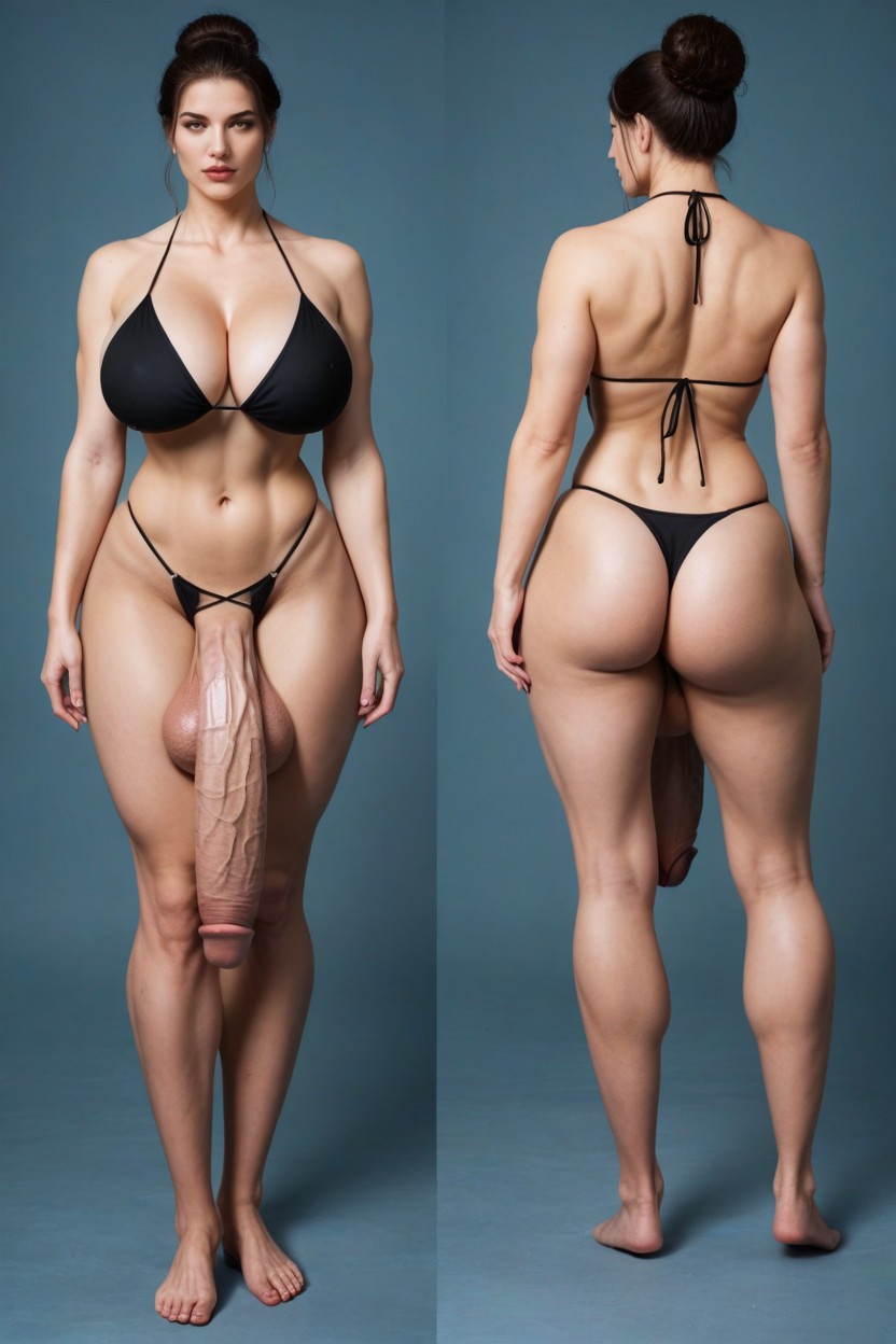 Extremely Long Legs Woman, Chinese, Extremely Thick Thighs Woman Shemale AI Porn