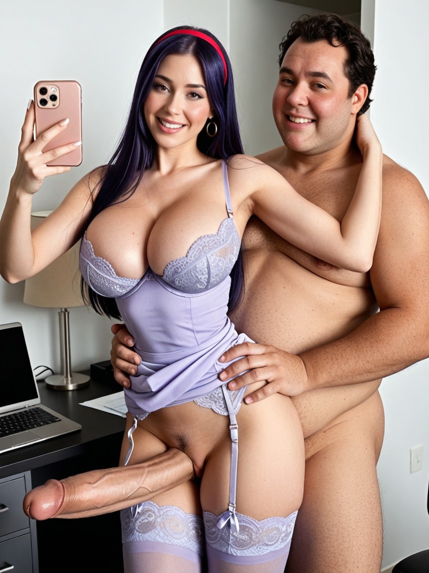 Dynamic Scene, Kinkiest In All Universes, Light Purple Lace Bra AI Porn