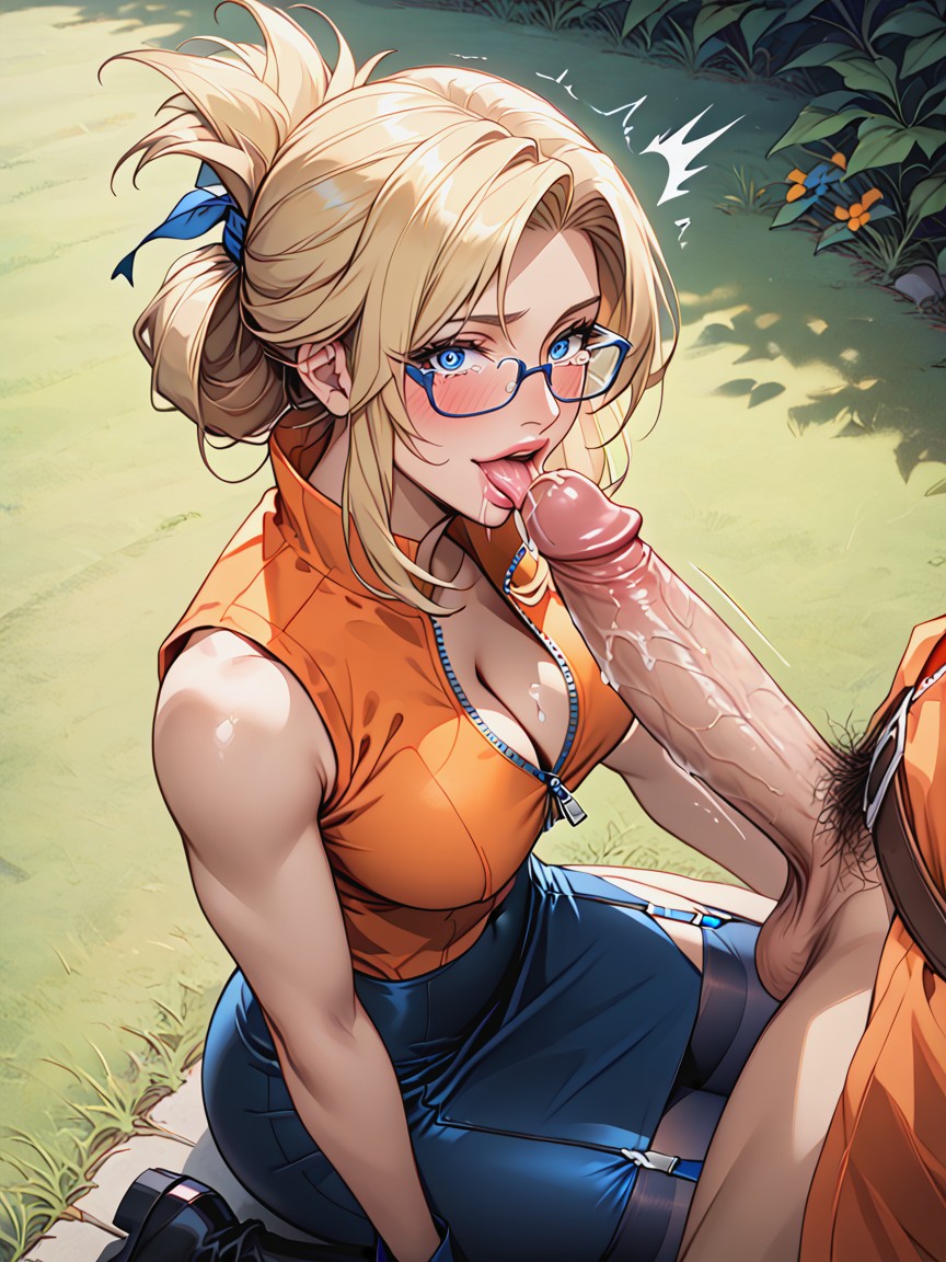 Blue Eyes, Massive, Seductive Look Hentai AI Porn