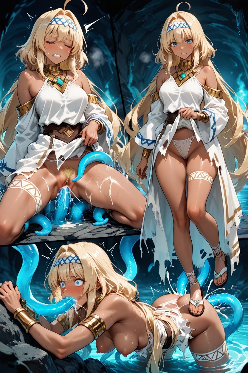 Masterful Dynamic Linework, Very Reduced Size Ribcage, Shocked Hentai AI Porn