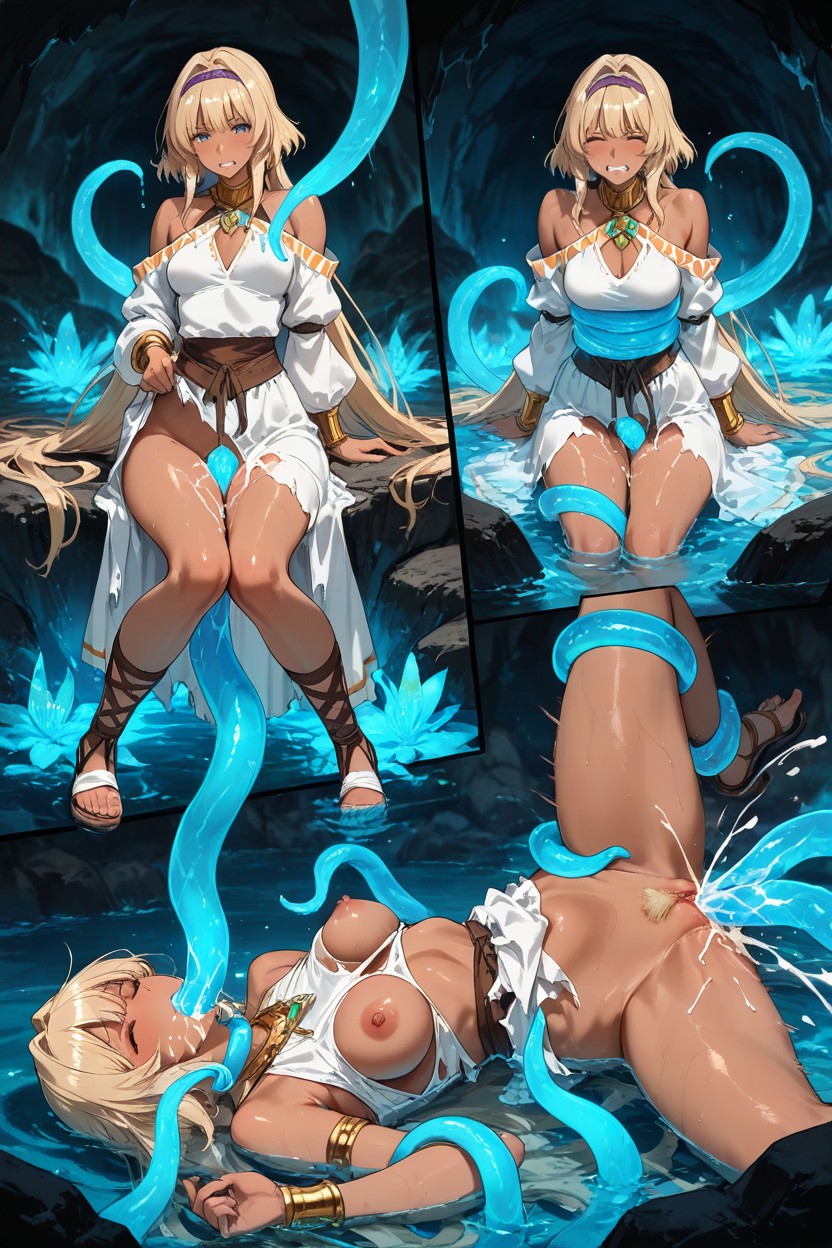 Gushing Cum Milk String, Soft Reflexion, Hyper Tall Hentai AI Porn