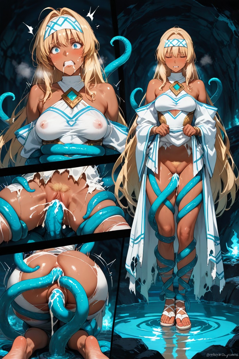 Small Ass, Hyper-dynamic And Asymmetrical Positions, Insanely Long Hair Hentai AI Porn