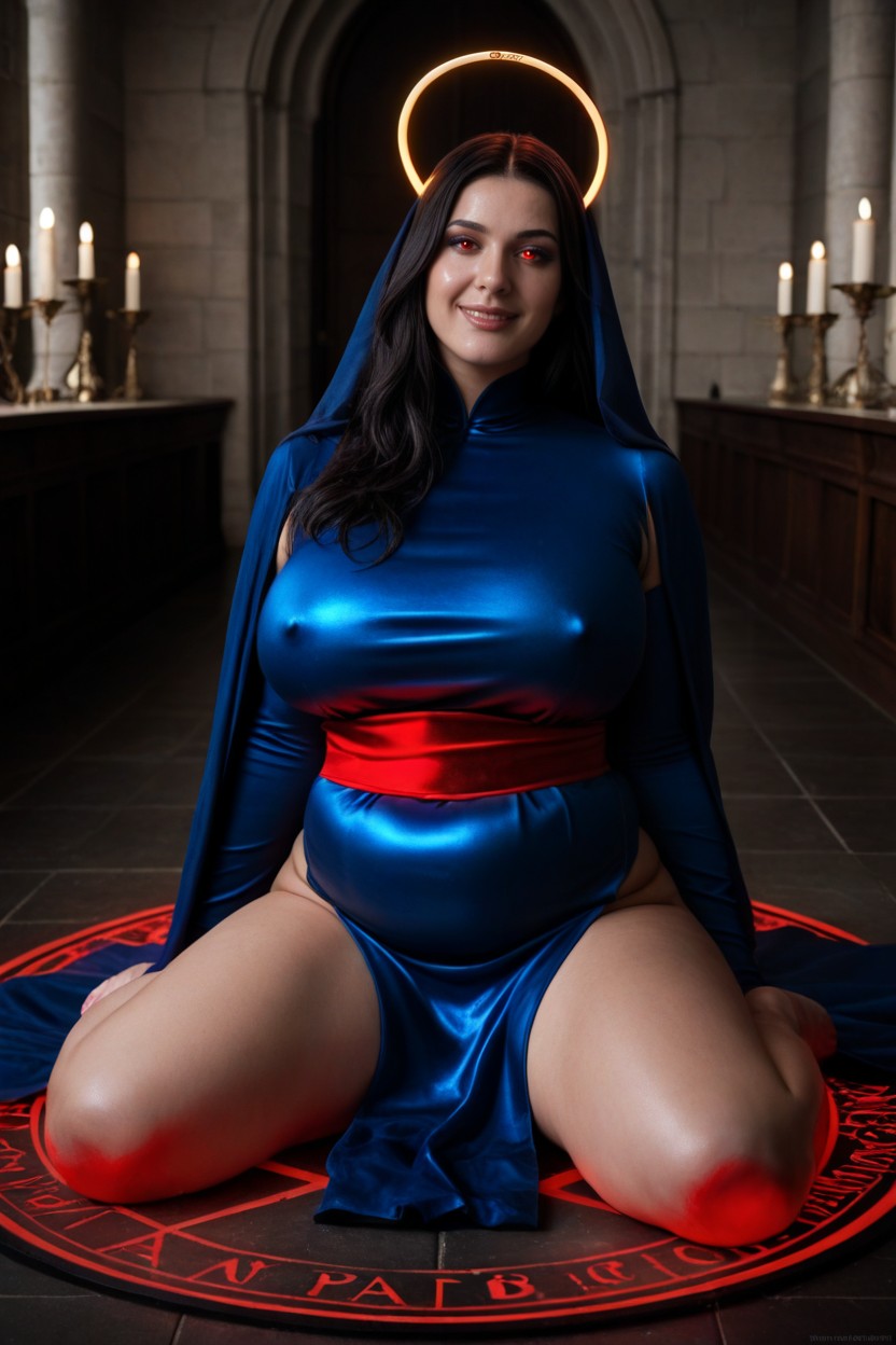 Inner Blue Tube Dress, Ancient Clothes, Thick AI Porn